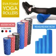 EVA PHYSIO FOAM ROLLER YOGA PILATES EXERCISE BACK HOME GYM MASSAGE 30/45/60/90CM