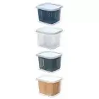 4 Pcs Seal Food Container Refrigerator Storage Bin Fruit Colander