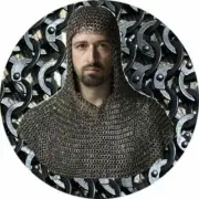 Mild Steel Flat Riveted Black Chain mail Coif /Hood Chainmail Medieval