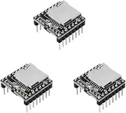 Treedix 3pcs Mini MP3 Player Developent Module DF Player Module MP3 Player Decode Board Support TF Micro SD Card/Serial Port Compatible with Arduino