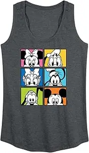 [Disney] Mickey & Friends - Mickey Friends Grid - Women's Racerback Tank Top