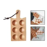 Chicken Coop Egg Holder for Fresh Eggs Wood Egg Tray Container for Refrigerator