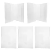 5 Pcs Transparent Books Clear Exercise Waterproof Film Student Covers