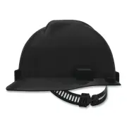 V-Gard Slotted Hard Hat Cap, Staz-On Suspension, Black MSA 475235 4032792244740