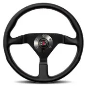 Genuine MOMO Montecarlo Black Leather Red Stitching 350mm S/Wheel HDT 4805 Hub