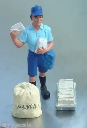 Letter Carrier Gal Miniature Multi Scale Figure for Your Modeling Dioramas