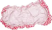 Rectangle Picnic Table Cover Fitted Flannel Tablecloth with Elastic Edge for Outdoor Use Easy to Clean Durable for Camping and Parties Red Plaid