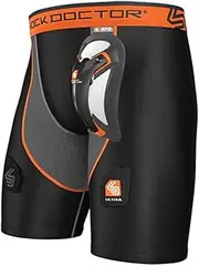 [Shock Doctor] Men's Ultra Compression Hockey Shorts with Ultra Carbon Flex Cup