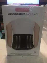 LONOVE Medium Adjustable Lower Back Brace Lumbar Support New Sealed In Box