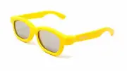 4 x Passive 3D Yellow Kids Childrens Glasses for Passive TVs Cinema Projectors