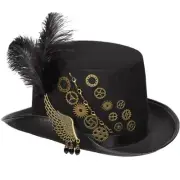 Steampunk Fedora Hat Steampunk Bowler Top Hat Steampunk Top Hat With Gears