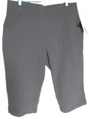 Columbia Women's Omni-Shade Size XL Capri Pants Gray NWT