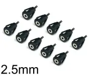 NEW 10-Pack 2.5mm Sub-Mini Plug Mono Audio Panel Mount Snap-In Headphone Jack