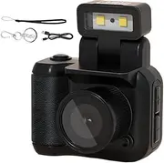 Portable Video Camera, Compact Vlogging Camera, Vintage Digital Camcorder, LED Flash Light, Lightweight, Black/Pink/for Vlogging, Recording