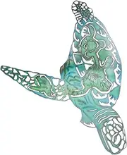 HANABASS Adorable Metal Tortoise Statue Sea Turtle Pendant Ornament Decorative Wall Art Garden Decoration