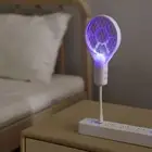 UV Light Mosquito Swatter Trap Mini Insect Racket Fly Bug Zapper for Outdoor