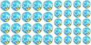 Vmitejoe 40Pcs Globe Stress Ball World Earth Stress Balls,3 Inch 2.5 Inch Mini Foam Stress Balls for Adults Teens Finger Exercise