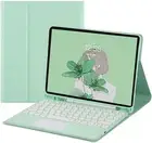 HENGHUI Touch Keyboard Case for Galaxy Tab A9+ / 11", MintGreen