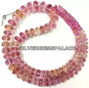 Extremely Beautiful~AAAA+ Padparadscha Pink Faceted Rondelle Gemstone Beads.