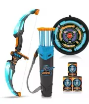 Kids Bow And Arrow Set With LED Flash Lights, Outdoor Archery Set Toy Gift