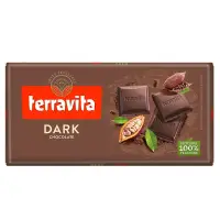 在飛比找博客來優惠-波蘭Terravita 黑巧克力 100g