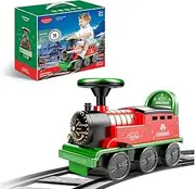 Christmas red and Green Color Kids Ride On Train Toy (Toddler Walker Ride On Train) or(Eelectric Ride On Train with Track) (Eelectric Ride On Train with Track)
