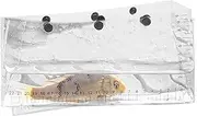 Clear Fishing Bags With UV Scale - Compact Foldable Lure Organizer With Snap Closure | Transparent Observation Pouch For Live Bait & Tackle Storage,Convenient Outdoor Fishing Accessory For Men & Women