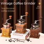 Wooden Manual Coffee Grinder Mini Hand Coffee Bean Grinder Classic Coffee