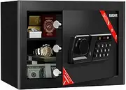Safe Box, Home Safe and Lock Box, 1.0 Cubic Feet Security Safe with Electronic Digital Keypad, Safety Key Lock for Home Office Safe