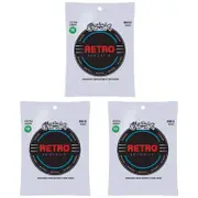 3PK Martin Guitar MM10X Retro Acoustic 6 Strings Monel WD Extra Light