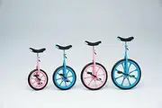 TOEI Light T2498P No Punk Unicycle 20, Pink, 20 Inches, No Puncture Tires, Suitable Height 53.1-63.0 inches (135-160 cm)