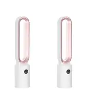 Advwin Tower Fan Bladeless for Bedroom with 24 Speeds, 12H Timing, 2 PCS