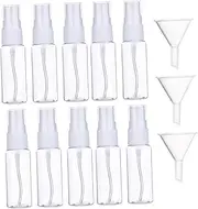 Baluue 10pcs 30ml Portable Fine Mist Spray Bottles 3pcs Funnel Set Refillable Makeup Storage Outdoor Travel Holder