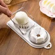 Egg Slicer Stainless Steel 2 in 1 Kitchen Tool Boiled Cutter Mushroom Chop Gadge