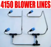 NEW BLACK ONE INLET 4150 LINE KIT STAINLESS STEEL BLOWER HOLLEY QFT CARBS