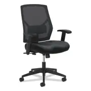 HON Crio High-Back Task Chair, Supports Up to 250 lb, 18" to 22" Seat Height, Bl