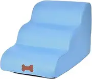 Pet Ladder - Wooden Dog Stairs, Adjustable Pet Ramp for Large Dogs, Carpet Dog Ladder, Pet Steps, Dog Climbing Aid, Dog Ramp for Car and Sofa, Pet Steps for Older
