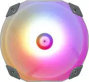 Thermalright 140mm Round ARGB Fan, 5V ARGB Lighting, S-FDB Bearing, PWM Control, 1500RPM, Balance Case Fan (14cm x 7.6cm x 5.5in, Desktop Compatible)