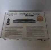 Sansonic Model FT-300A Digital to Analog Converter ATSC Box w/Remote Brand New