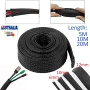 Wiring Harness Management Braided Expandable Cable Sleeve Flexibility Cord Wrap