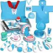 Kids Doctor Set, Toy Medical Kits 31 PCS, Pretend Dentist Kit Playset Kids with