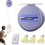 Badminton Rebound Trainer - Portable Badminton Serve Machine - Adjustable Automatic Shuttlecock Robot Shuttlecock Machine for Indoor & Outdoor Training, Badminton Solo Training Tool