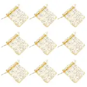 50 Pcs Yarn Bag Drawstring Wrapping Pouch Christmas Bags Gift