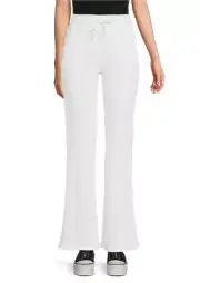Calvin Klein Performance Women High Rise Bootcut Pants Optic Heather Size XS