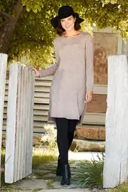 The Textured Tunic Dress--BIRDK-511