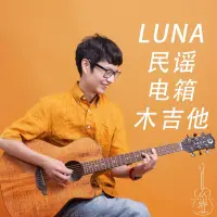 在飛比找Yahoo!奇摩拍賣優惠-吉他美國Luna露娜41寸沼澤楓木電箱專業民謠木吉他新手 從