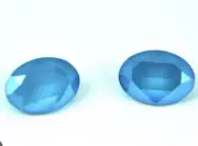Swarovski Crystal Oval Fancy Stone 4120 14mm Azure Blue LacquerPro Qty:4
