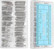 [Generic] Watch Pins, Stainless Steel Split Pins for Watch Band Links with 360Pcs of 18 Sizes, Watch Repair Tools Kit for Metal Strap Links