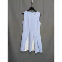 在飛比找蝦皮購物優惠-韓國REFILL拼接色塊裙擺微光澤削肩洋裝 B0219【點點