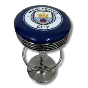 MANCHESTER CITY FOOTBALL CLUB BAR STOOL ERGONOMIC ADJUSTABLE COMFORTABLE